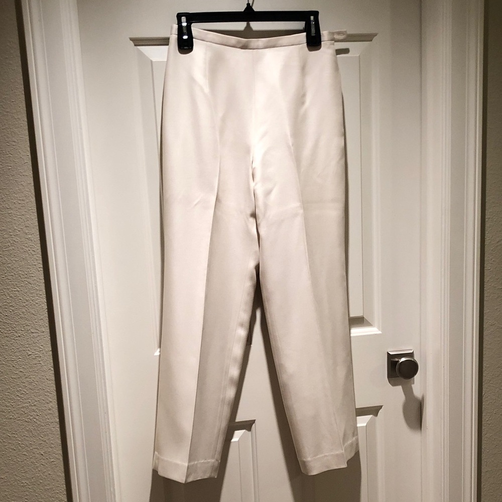 Talbots Cream Straight Leg Pants